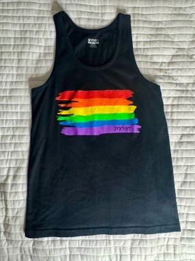 2xist Black Scoop Tank Top